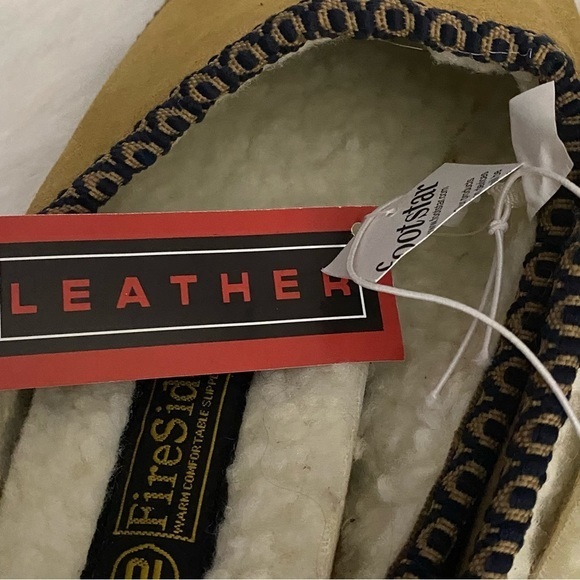 Fireside Shoes Slippers Size 10 Mens Slip‎ On Leather New With Tags - Picture 9 of 11